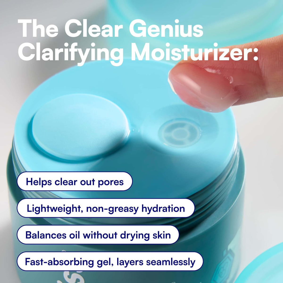 Gel Hydratant Bliss Clear Genius sur peau propre
