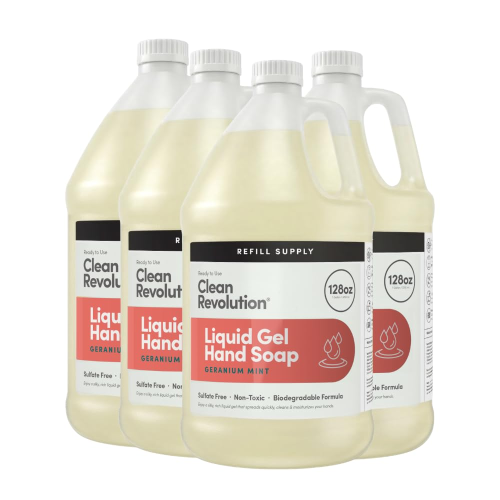 Gel lavant mains Clean Revolution recharge 128 Fl Oz vue avant