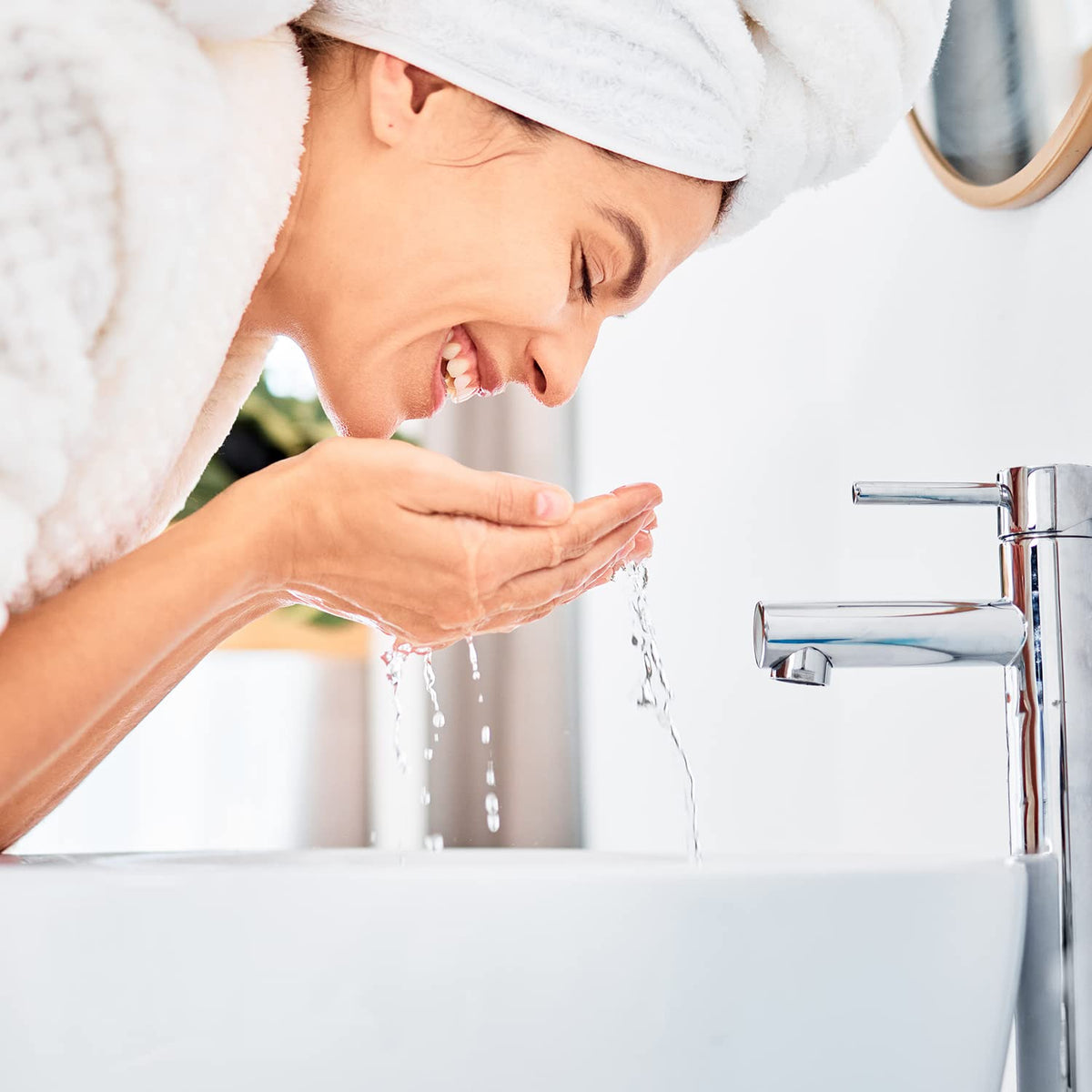 Gel nettoyant Basics sur un plan de travail