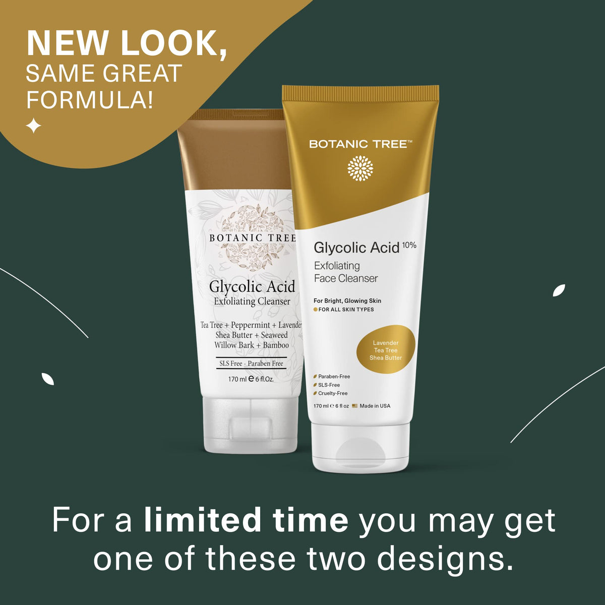 Gel nettoyant Botanic Tree, texture crémeuse sur une main