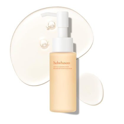 Gel nettoyant doux Sulwhasoo 50ml vue avant avec mousse