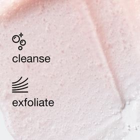 Gel nettoyant exfoliant Clinique sur un fond blanc