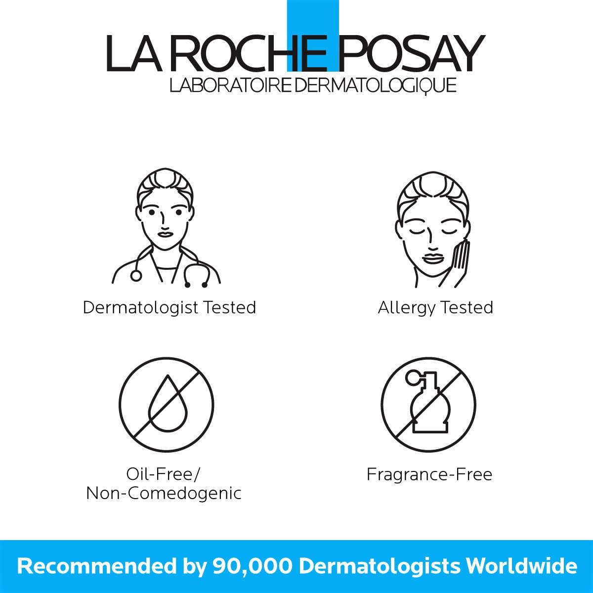 Gel nettoyant La Roche-Posay sur une surface de beauté