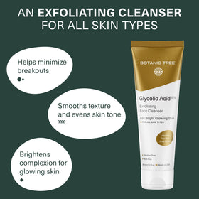Gel nettoyant visage Botanic Tree en application sur la peau