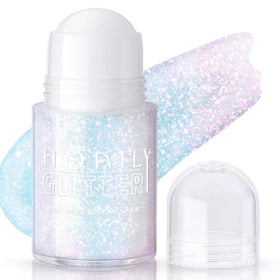 Gel pailleté holographique HOSAILY rose, vue de face