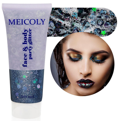 Gel pailleté holographique MEICOLY 50ml vue de face