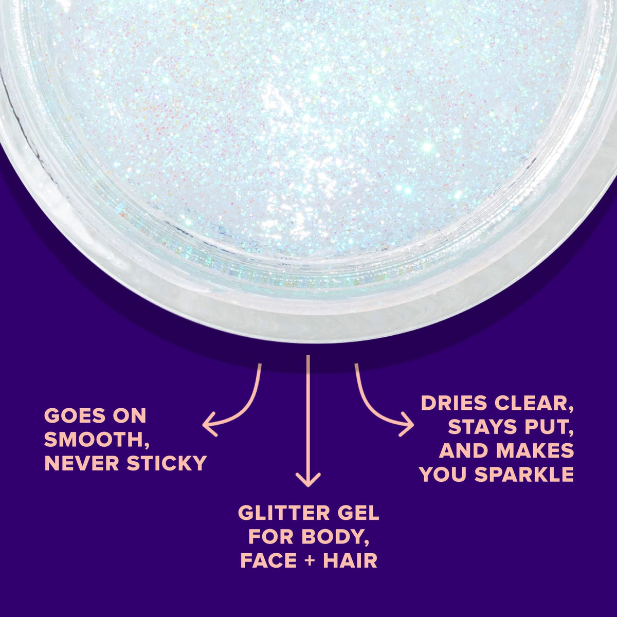 Gel Pailleté UNICORN SNOT dans un environnement de festival
