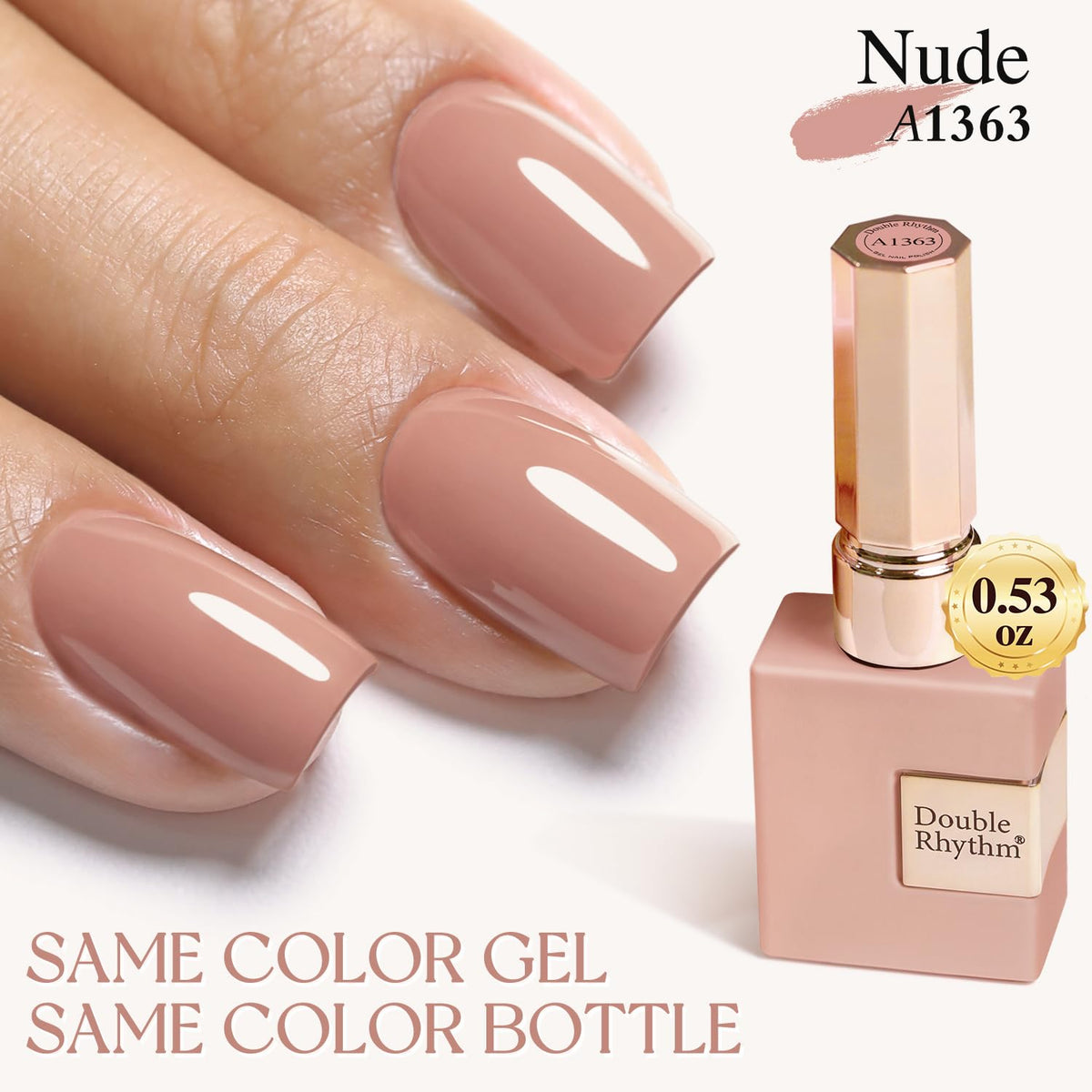 Gel polish Double Rhythm 15ml avec texture brillante
