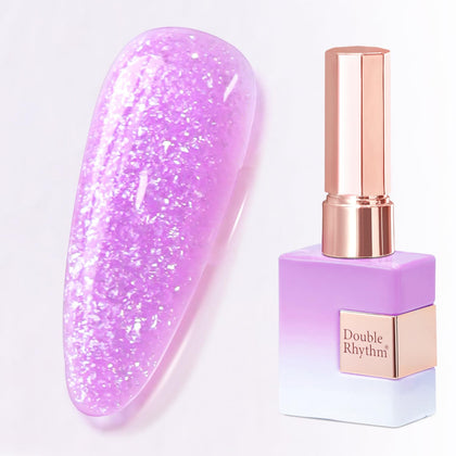 Gel polish Double Rhythm 15ML couleur lavande holographique