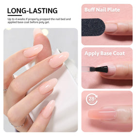 Gel poly GAOY 60g avec accessoires de manucure