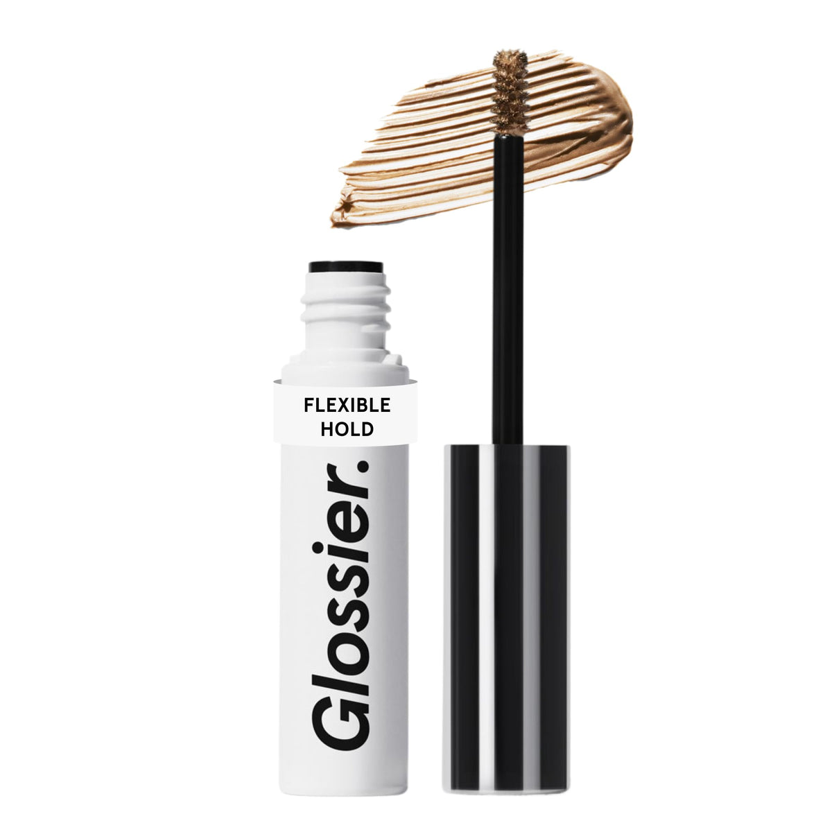 Gel Pomade Boy Brow de Glossier, modèle blond, vue avant