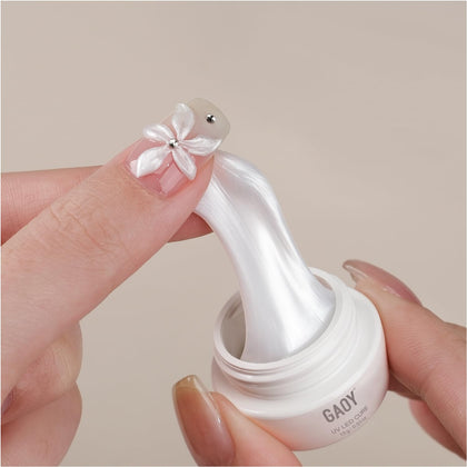 Gel sculptant 3D blanc nacré GAOY, 15g, vue avant