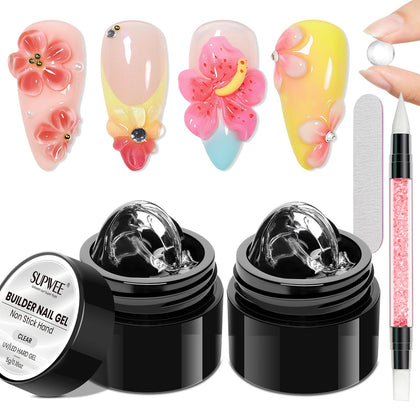 Gel sculptant SUPWEE 3D transparent, vue avant avec emballage