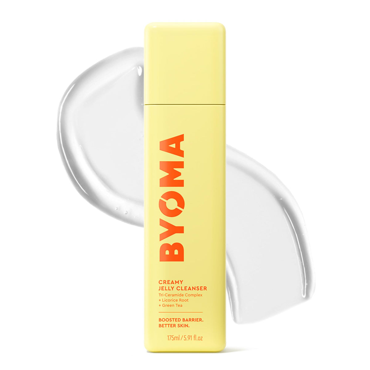 Gelée Nettoyante Crème BYOMA 281g vue avant avec bouchon