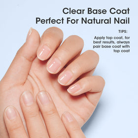 GELLEN Base Coat Transparent 15ml en cours de séchage