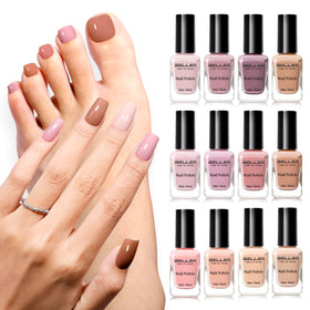 GELLEN set de vernis à ongles 12 couleurs avec teintes nude et vives