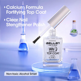 GELLEN Top Coat Transparent 60 secondes, flacon avec bouchon