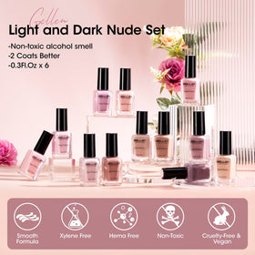 GELLEN vernis à ongles en usage avec une manucure française