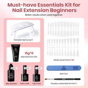 Gels de finition du kit d'extension d'ongles beetles