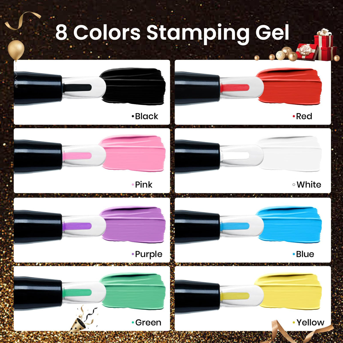 Gels de tampon de couleur dans le kit beetles
