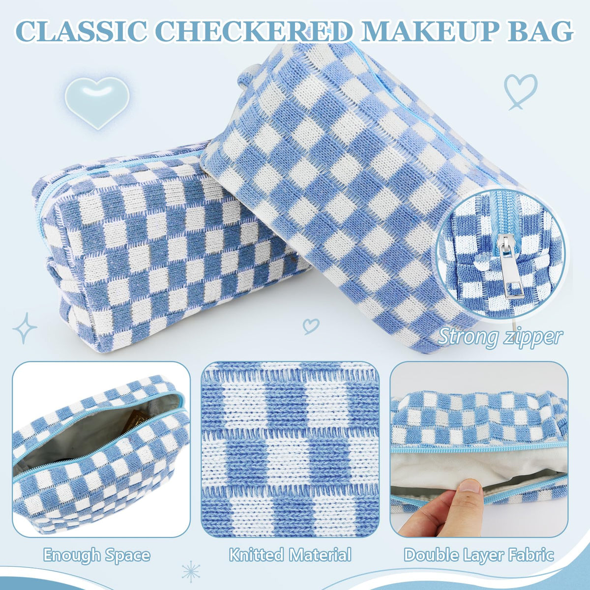 Giesiery sac à maquillage ouvert avec cosmétiques à l'intérieur