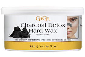 GIGI Cire Dure Charbon 140g vue avant avec couvercle