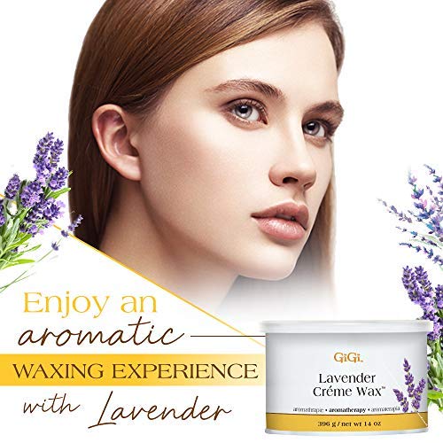 GIGI Crème Cire Lavande 14 oz avec couvercle en plastique