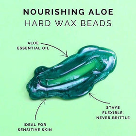 GIGI Perles de Cire Dure Aloe Vera 399g dans un chauffe-cire