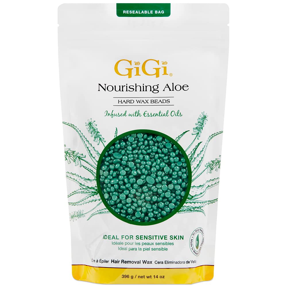 GIGI Perles de Cire Dure Aloe Vera 399g vue de face