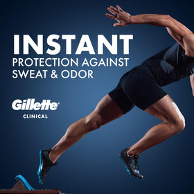Gillette Antiperspirant Clinique 100H en gros plan sur la texture