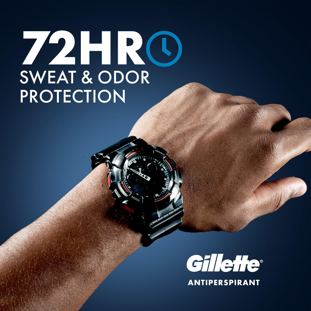 Gillette Déodorant Antitranspirant Gel avec étiquette détaillée