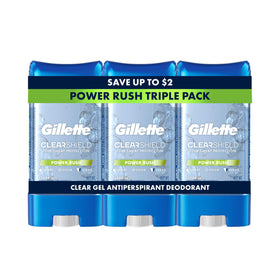 Gillette déodorant antitranspirant gel transparent 3,8 oz vue avant