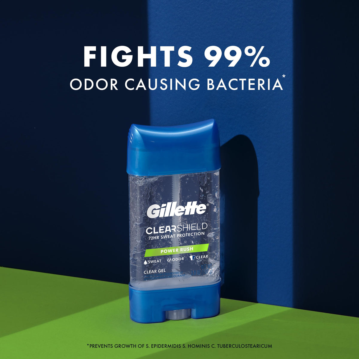 Gillette déodorant antitranspirant gel transparent avec parfum Power Rush