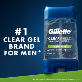Gillette déodorant antitranspirant gel transparent côté