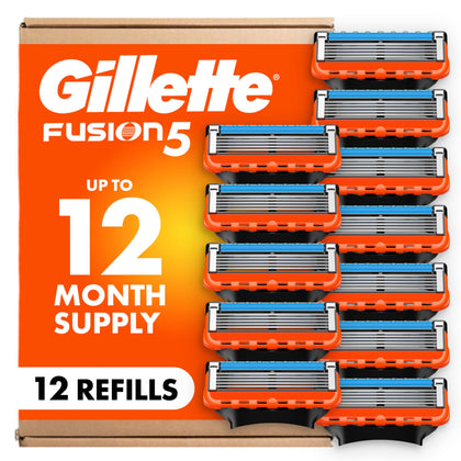 Gillette Fusion5 pack de 12 lames de rasoir vue avant
