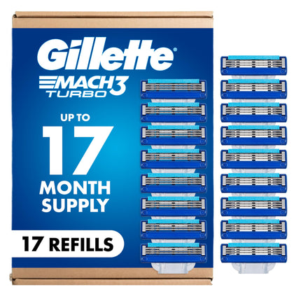 Gillette Mach3 Turbo recharges de lames pack de 17 pièces