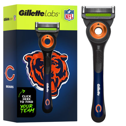Gillette NFL Bears Edition rasoir avec support magnétique et lames