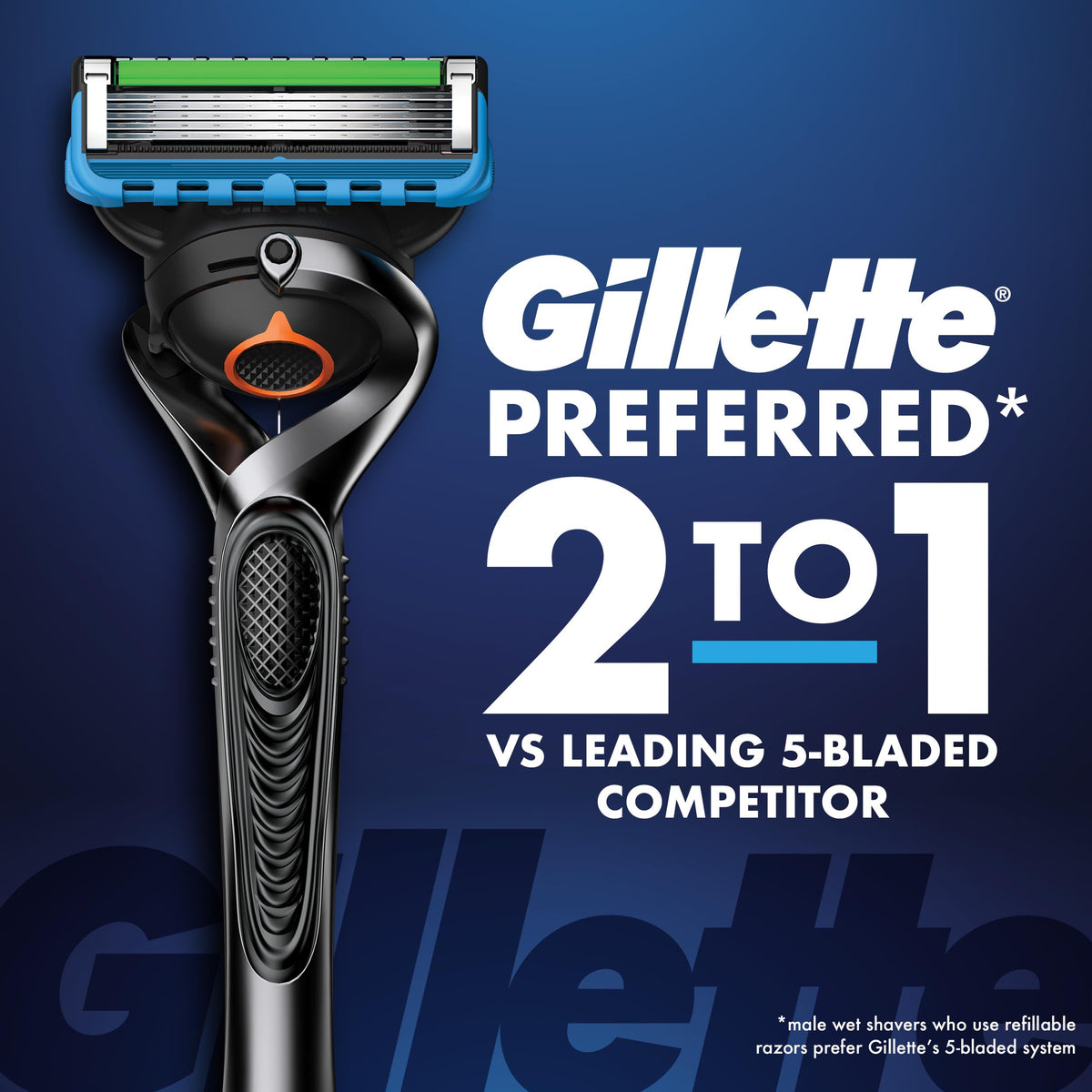 Gillette ProGlide Chill recharge de rasoir vue de côté