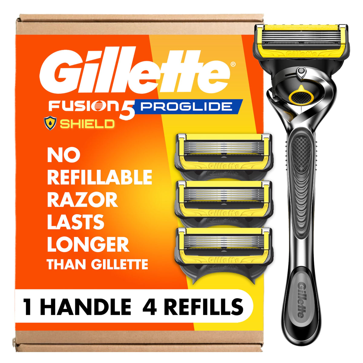 Gillette ProGlide Shield rasoir avec 5 lames vue avant