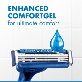 Gillette Rasoir Jetable Sensor3 Comfort Lubrastrip