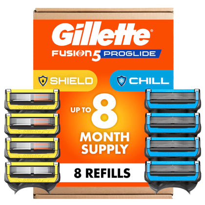 Gillette Recharges de Rasoir ProGlide Chill et Shield pack avant