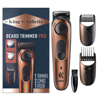 Gillette Tondeuse à Barbe PRO vue avant avec molette de réglage