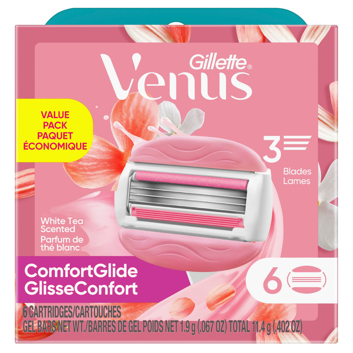 Gillette Venus ComfortGlide lames de rasoir sur table