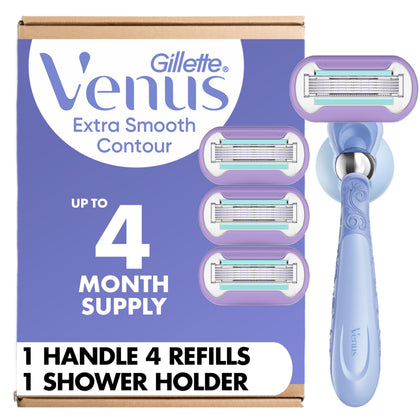 Gillette Venus Rasoir Femme avec 4 recharges, vue de face