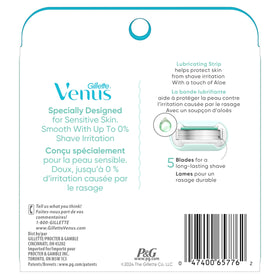 Gillette Venus Rasoir Femmes Extra Smooth Sensitive lames dans un cadre de vie