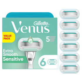 Gillette Venus Rasoir Femmes Extra Smooth Sensitive paquet de 6 lames