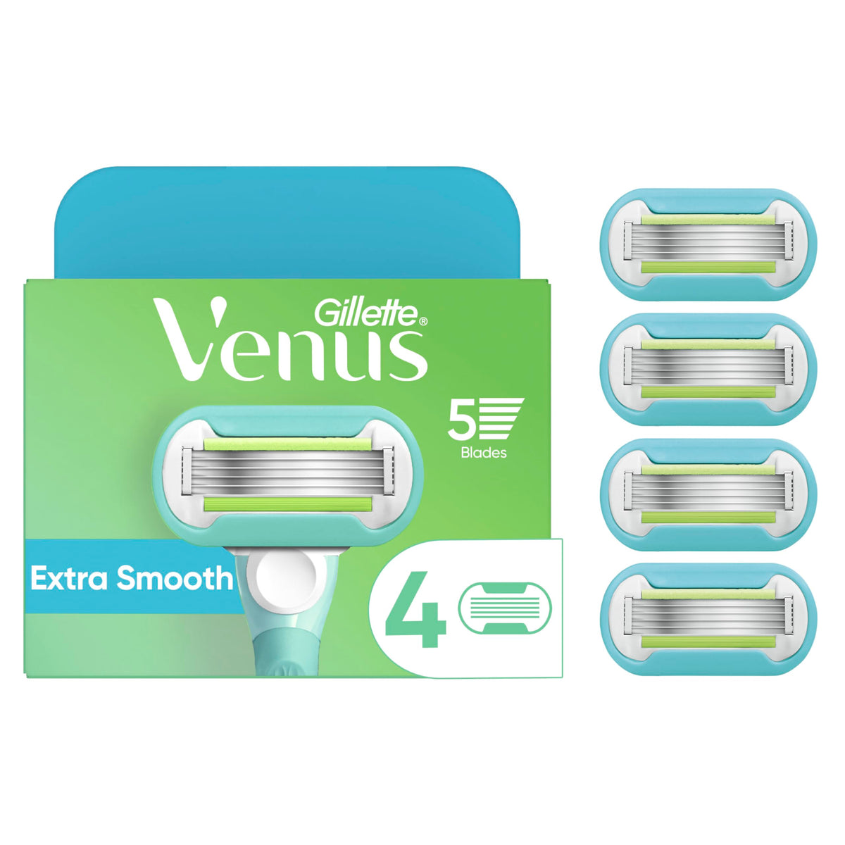 Gillette Venus Rasoir Femmes Recharges 5 Lames vue de face