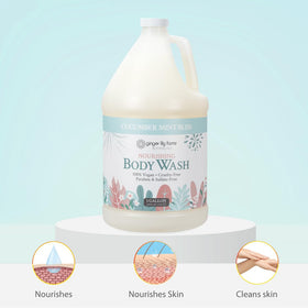 Ginger Lily Farms gel douche nourrissant 1 gal Cucumber Mint Bliss en milieu spa