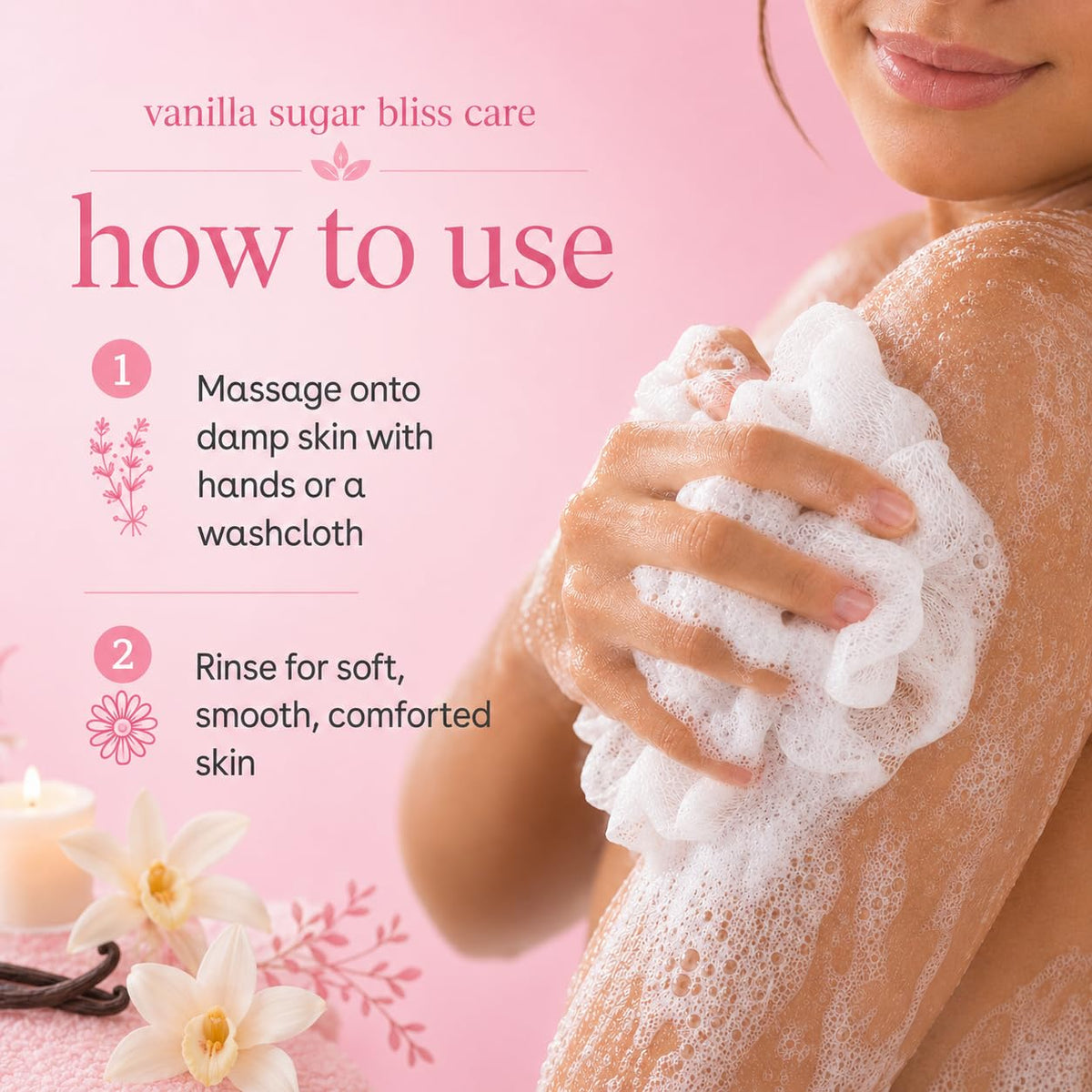 Ginger Lily Farms Gel Douche Nourrissant 1 gal en utilisation dans une salle de bain