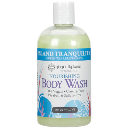 Ginger Lily Farms Gel Douche Nourrissant 390g au Thé Vert et Citronnelle vue de face